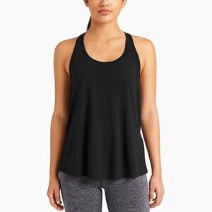 all sport womens black tank top size XL